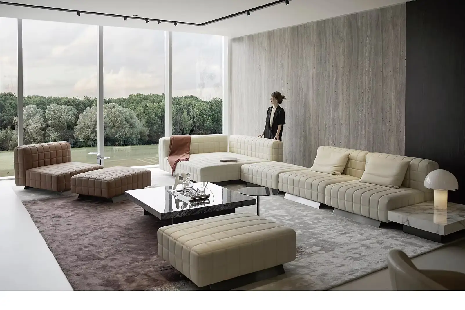 Sofa modular bọc da hiện đại – TWIGGY 