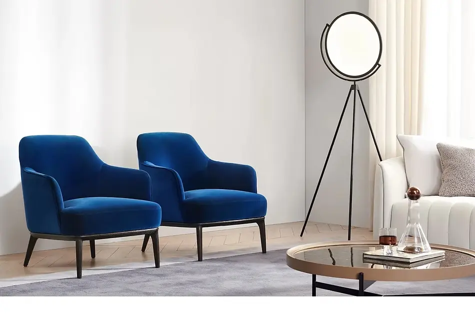 Sofa đơn vải nhung hiện đại – KATE