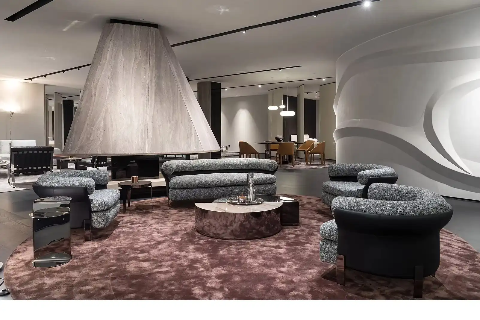 Sofa băng bọc vải hiện đại – MATTIA